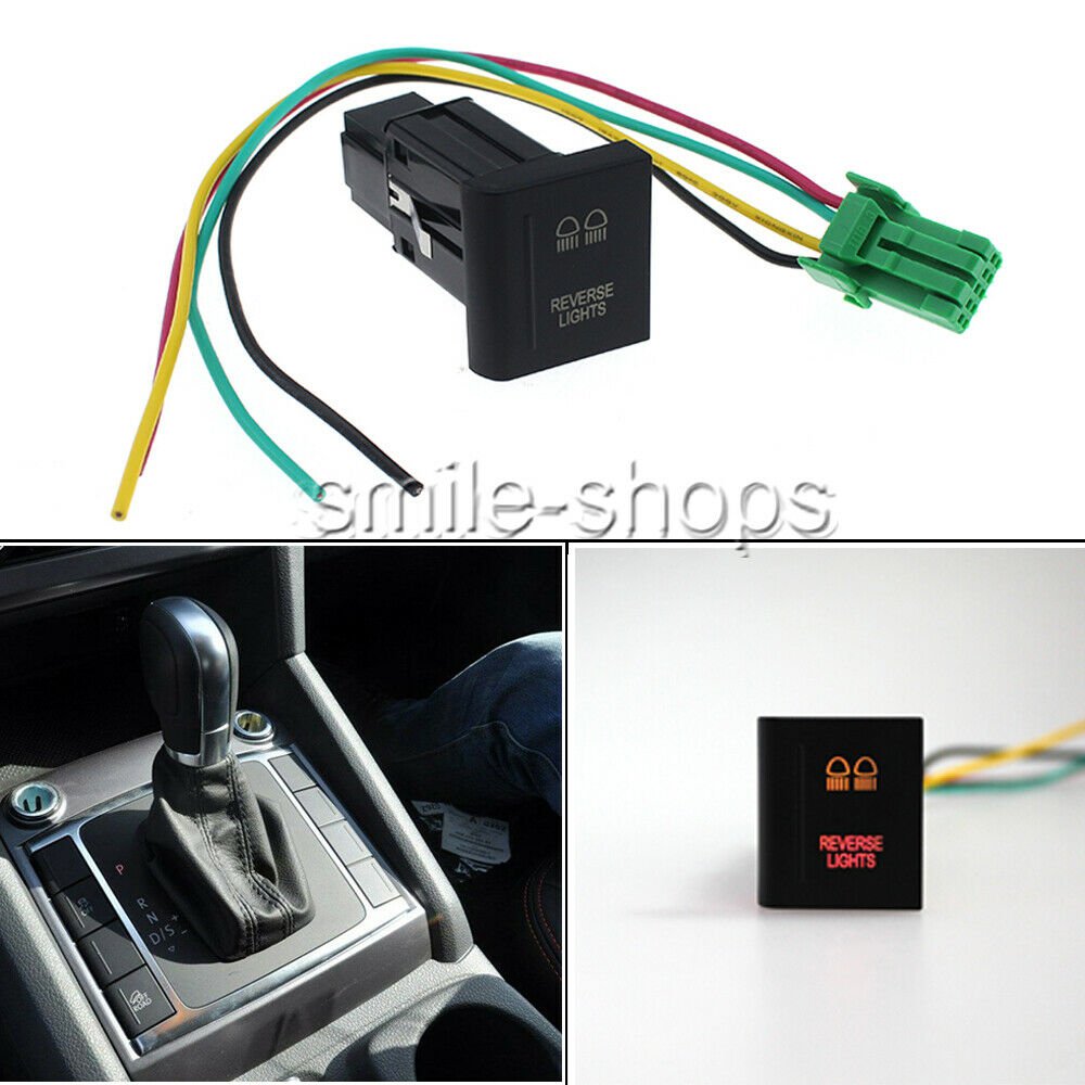 For VW Amarok Push Switch REVERSE LIGHTS on-off LED AMBER/RED LEFT SIDE 12V 3A