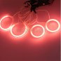Brilliant Red CCFL Angel Eyes Halo Rings LED Headlight Kit For 2003-2007 Mazda 6