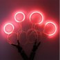 For 2003-2007 Mazda 6 Red CCFL Angel Eyes Halo Rings LED Headlight Kit