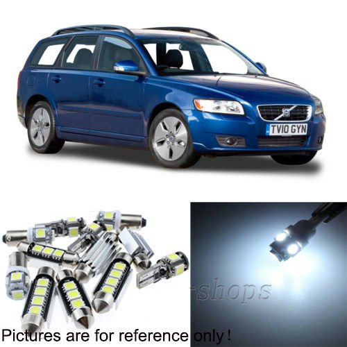 Error Free White 19pcs Interior LED Light Kit for 2013-2016 Volvo V60