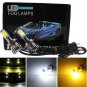 Switchback Dual Color White Amber Yellow H7 LED Fog Driving DRL Turn Signal Bulb