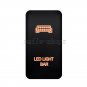 Push Switch Orange LED Light Bar + 5V Dual USB Charger For Toyota FJ Cruiser