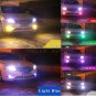 2pcs H3 12-SMD RGB LED Bulbs For Fog Light Parking Lamp DRL Yellow Blue Green