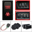 For Mitsubishi Outlander Endeavor L200 Push Switch ZOMBIE LIGHTS 12V 3A LED Red