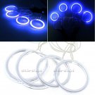 For 2003-2007 Mazda 6 Blue 10000K CCFL Angel Eye Halo Rings LED Headlight Kit