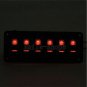 Waterproof 6 Gang Red LED Rocker Switch Panel Breaker For Car Boat Marine 12V