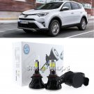 9012 80W LED Xenon White Bulbs Headlight Upgrade Kit For 2016-2017 Toyota RAV4
