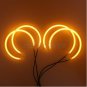 4 x Angel Eye Halo Light Ring SMD LED Headlight For BMW E46 3 Series Coupe Sedan