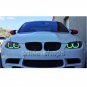 RGB Multi-Color LED Angel Eye Halo Rings DTM SMD Kit For BMW 07-10 E92 Coupe 2DR