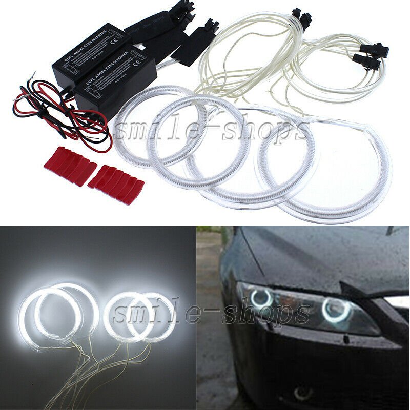 4Pcs For Mazda 6 2003-2007 CCFL Lights Demon Angel Eyes Halo Rings 6000k White