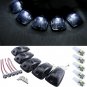 5pcs Roof Light Cab Marker Smoke Covers+T10 White LED Bulb for Chevrolet/GMC C/K