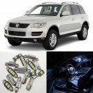 16×White Error Free SMD Interior LED Light Kit for VW Touareg 2004-2010