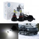 HID White H11 80W LED Headlight Conversion Kit For 2007-2013 Chevy Avalanche Low