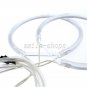 4 x White Angel Eye Halo Rings CCFL LED For BMW E90 E91 Non-projector 3 series