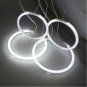 4 x White Angel Eye Halo Rings CCFL LED For BMW E90 E91 Non-projector 3 series