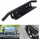 23'' Black Car Aluminum Bull Bar LED Light License Plate Mount Bracket Holder