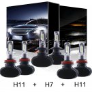For 2006-2016 Ford Fusion LED Headlight H7+H11 High Low Beam+H11 Fog Bulbs 150W