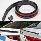 4.9ft No Drilling Carbon Fiber Car Rear Tail Empennage Trunk Spoiler Wing Lip