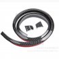4.9ft No Drilling Carbon Fiber Car Rear Tail Empennage Trunk Spoiler Wing Lip
