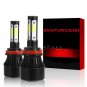 H11 1900W LED Headlight Bulb For Honda Accord 2008-2017 Pilot 2006-2018 6000K