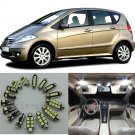 18×White Interior LED Light Kit for Mercedes-Benz A-Class W169 2004-2005