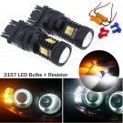 Switchback Amber/White Turn Signal Lights + Resistor For 2015-2017 Toyota Tundra