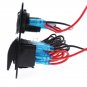 12V Car Marine Boat 6-Gang Waterproof Circuit LED Rocker Switch Panel Breaker