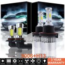 H13 LED Headlight Hi/Lo Beam + 9006 Fog Lights For Dodge Ram 1500 2500 2006-2009