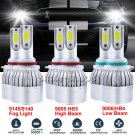 Hi/Lo LED Headlight+Fog Light For 2003-2006 Chevy Silverado 1500 2500HD 3500HD