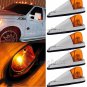 5pcs Universal Amber Cab Marker Roof Top Clearance Light Kit for Truck Trailer