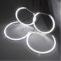 White Angel Eye Halo Rings Light Lamp LED For Headlight BMW E53 X5 1999-2004