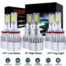 For 2006-2016 Ford Fusion LED Headlight H7+H11 High Low Beam+H11 Fog Bulbs 3900W