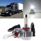 H11 LED Headlight Conversion Kit Bulbs For Kenworth T660 T600 120W Bright White