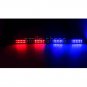Red Blue 60CM 96LED Car Knight Rider Strip Light Under Hood Behind Grille Remote
