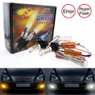 2pcs 3156 Dual-Color Front Turn Signal Light w/ DRL Kit Switchback LED Bulbs Kit