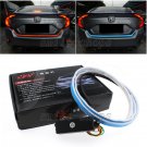 47'' Dual Color Flow Type Car Flowing LED Strip Trunk Tailgate Light Turn Signal