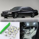 Xenon White 19pcs Interior LED Light Kit for 1995-2000 Lexus Ls400 + Free Tool