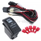 12V On/Off 40Am White LED Light Bar Rocker Switch with Relay Wiring Harness