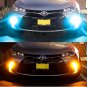2pcs 42SMD 1156 Switchback Dual Color Ice Blue Yellow Turn Signal LED Lights Kit