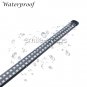 1x 96 SMD LED Waterproof Flash Car Knight Rider Strip Light Red Blue Remote 12V