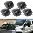 5pcs Roof Running Light Cab Marker Smoke Covers for 99-16 Ford F250 F350 F450