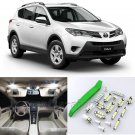 Super White 9pcs Interior LED Light Kit for 2013-2015 Toyota RAV4 + Free Tool