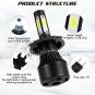 LED HID Headlight Conversion Kit H7 6000K 1900W For Mazda Protege5 2002-2003
