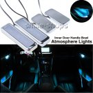 Universal LED Inner Door Bowl Armrest Interior Handrail Handle Ice Blue Lights