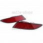 2 x Red Lens LED Rear Bumper Reflector Brake Fog Light Lamp For Ford Focus 12-14