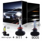 For Ford F-150 2015 2016 2017 High Low Beam LED Headlight Kit + Fog Light 150W