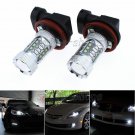 2pcs H11 HID White 80W High Power LED Fog Driving Lights For BMW 5 Series E39