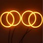 4pcs 106mm LED SMD Angel Eyes Halo Rings Kit For BMW E46 3 Series 2D White Amber