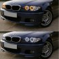 4pcs 106mm LED SMD Angel Eyes Halo Rings Kit For BMW E46 3 Series 2D White Amber