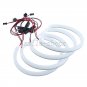 4pcs White Cotton LED SMD Angel Eye Halo Ring Bulb Light For BMW E46 E39 E38 E36